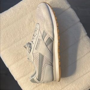 Reebok Classic White and Light Gray Sneakers